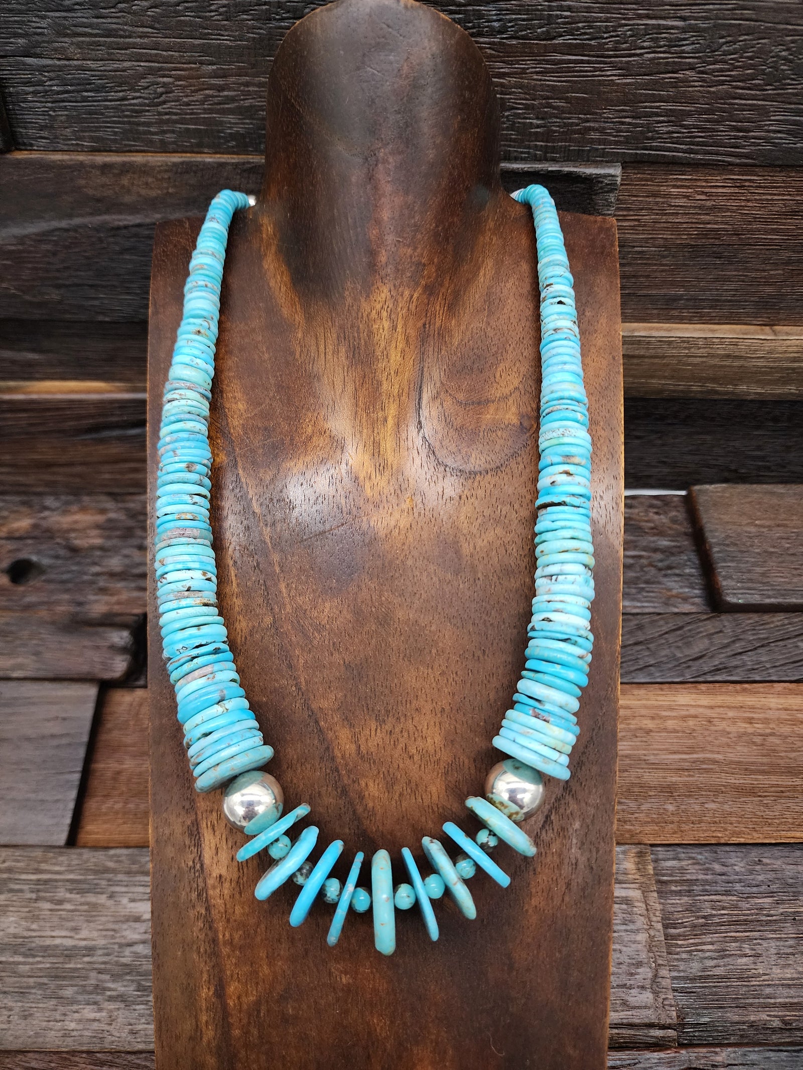 Nacozari Turquoise Disc Necklace