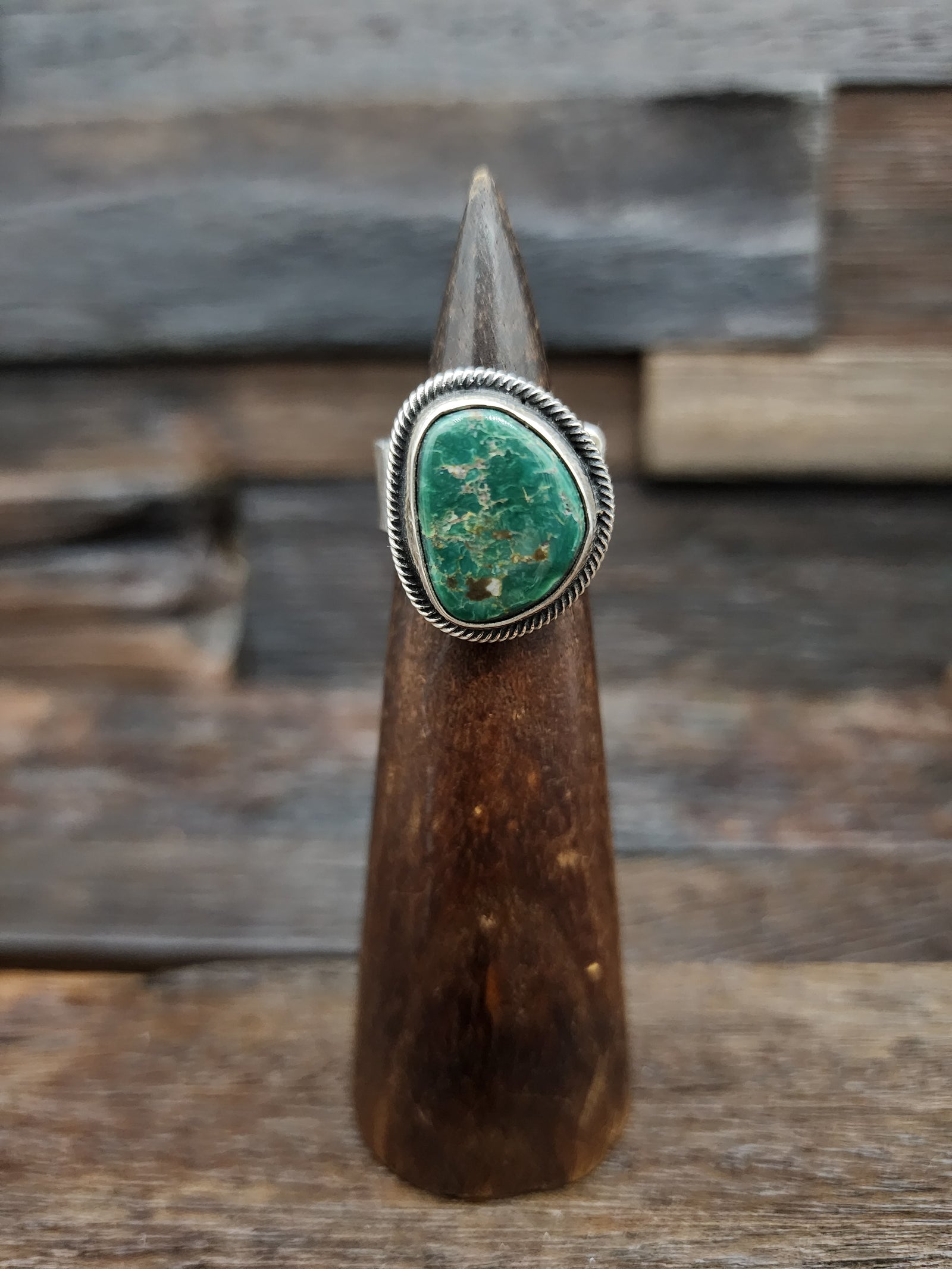 Jess Martinez Turquoise and Sterling Ring