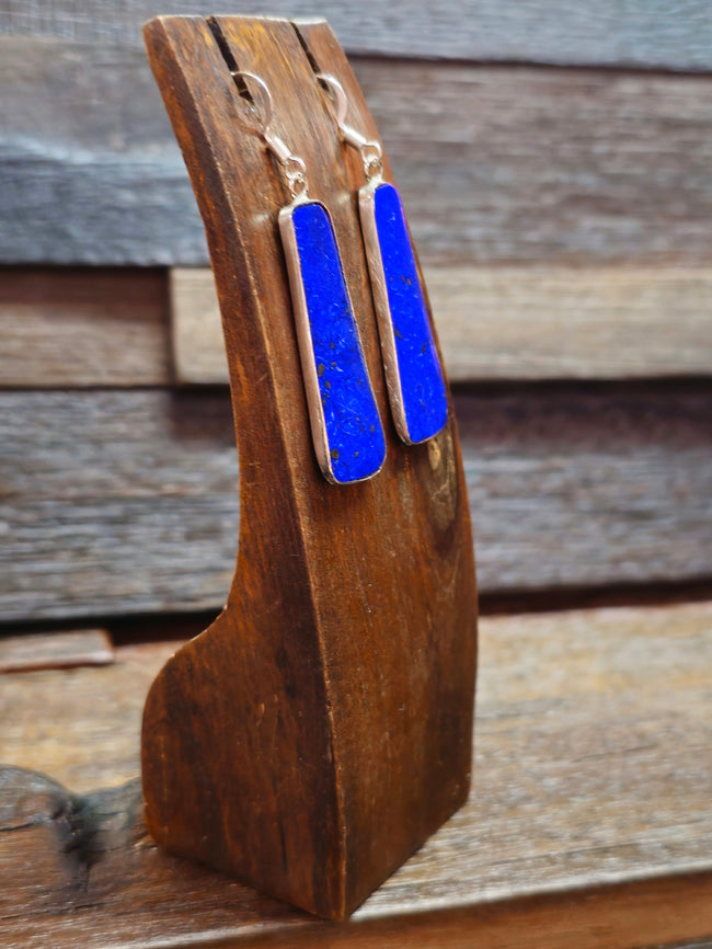 Lapis Lazuli Slab Earrings