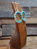 Turquoise Circular Earrings by Joann Spencer