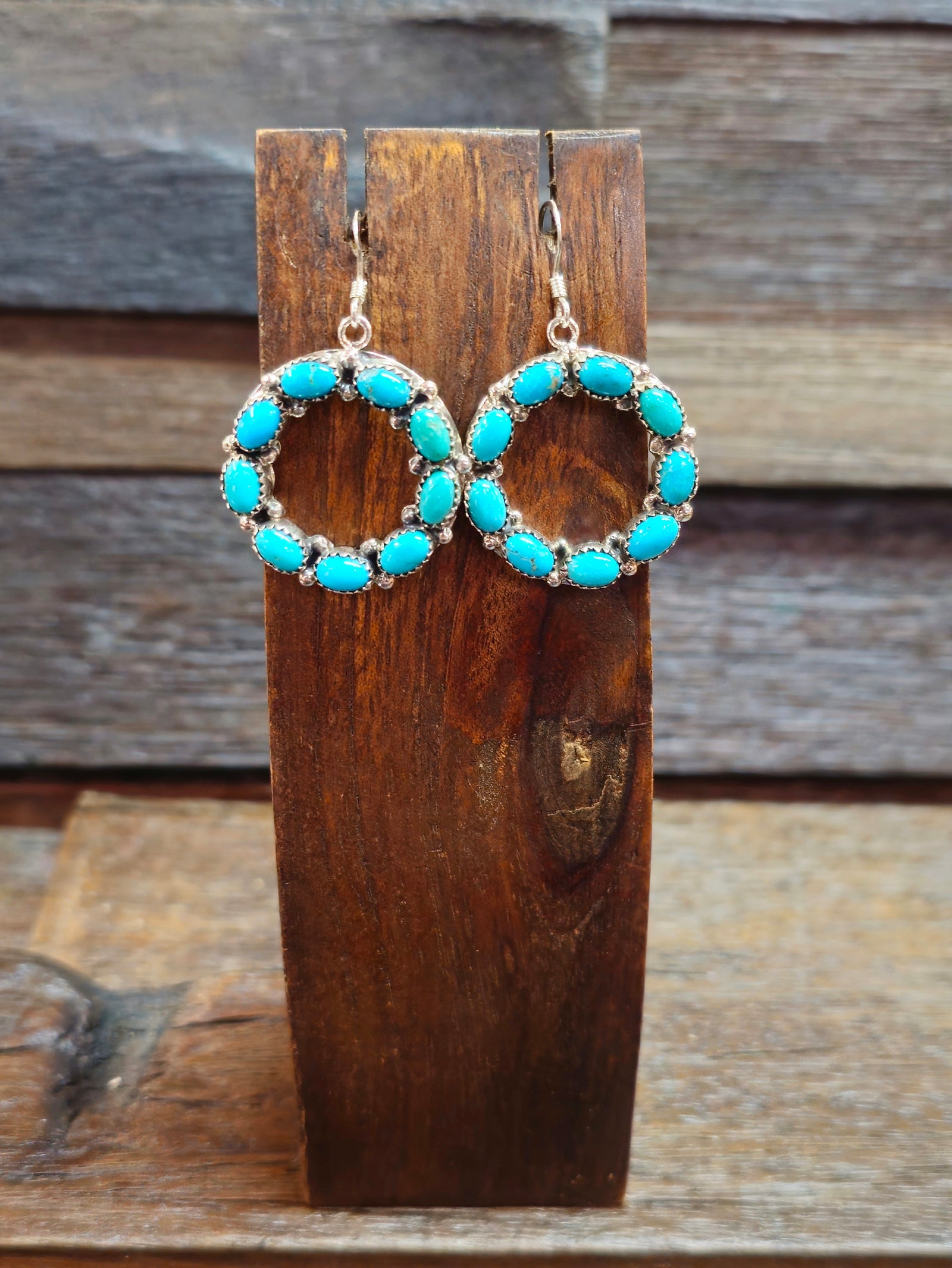 Joanne Spencer Turquoise Circle Earrings