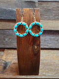 Joanne Spencer Turquoise Circle Earrings