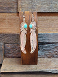 Jeff Largo Large Feather Earrings