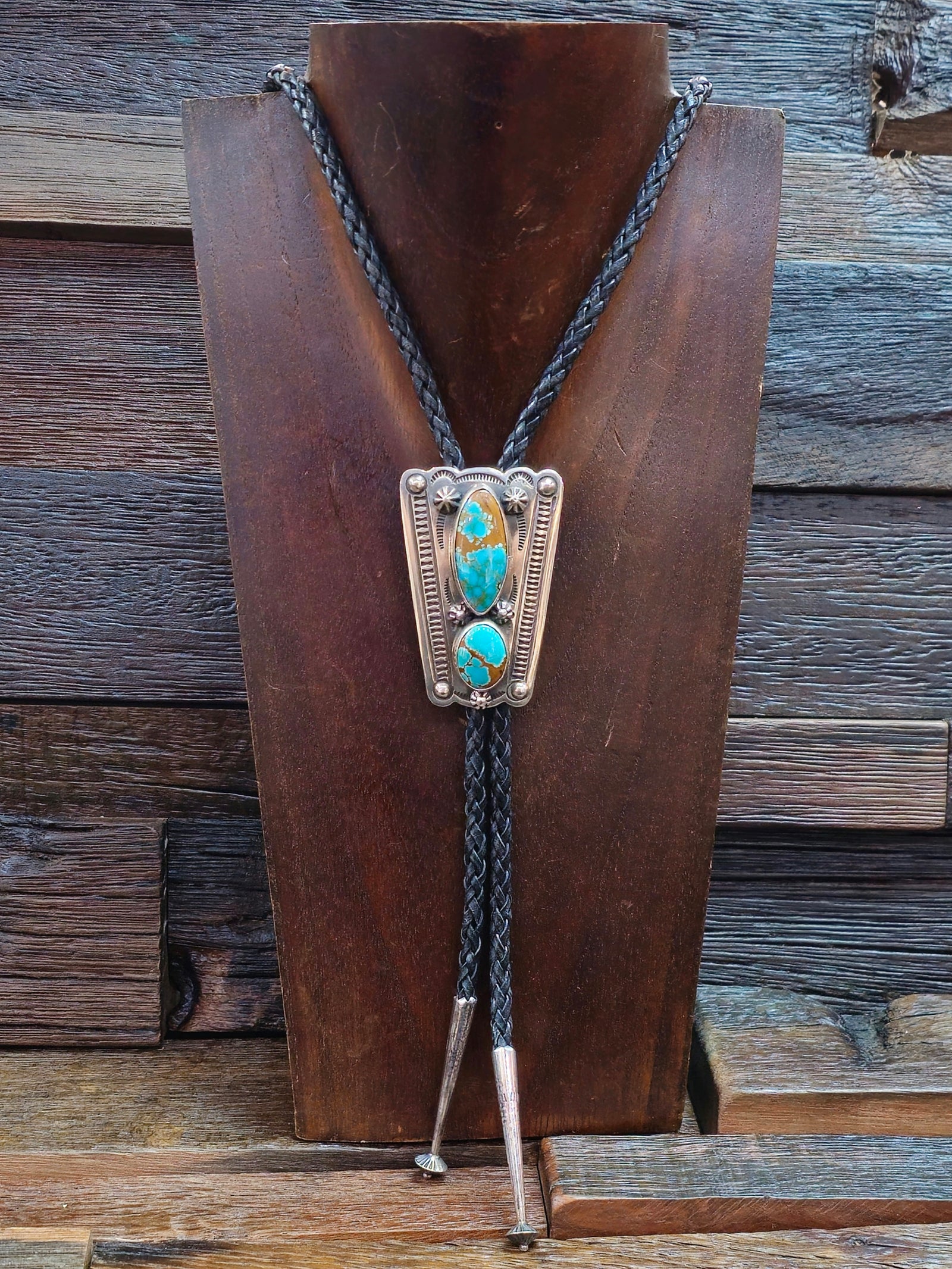 Two-stone Bolo Tie by J. Delgarito