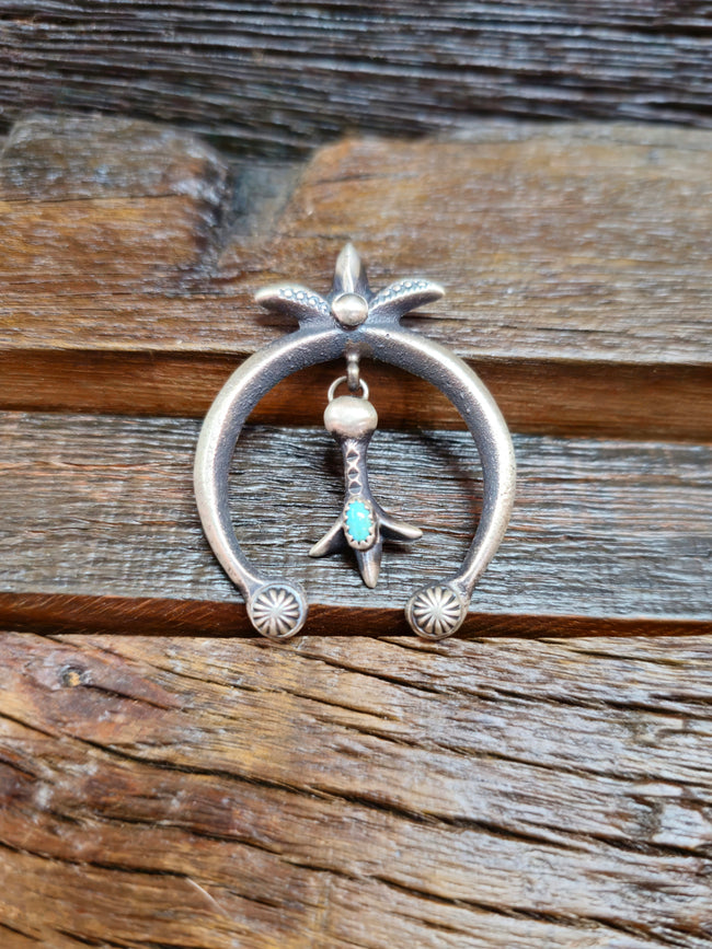 Sterling Silver Naja Pendant by Martha Cayatineto