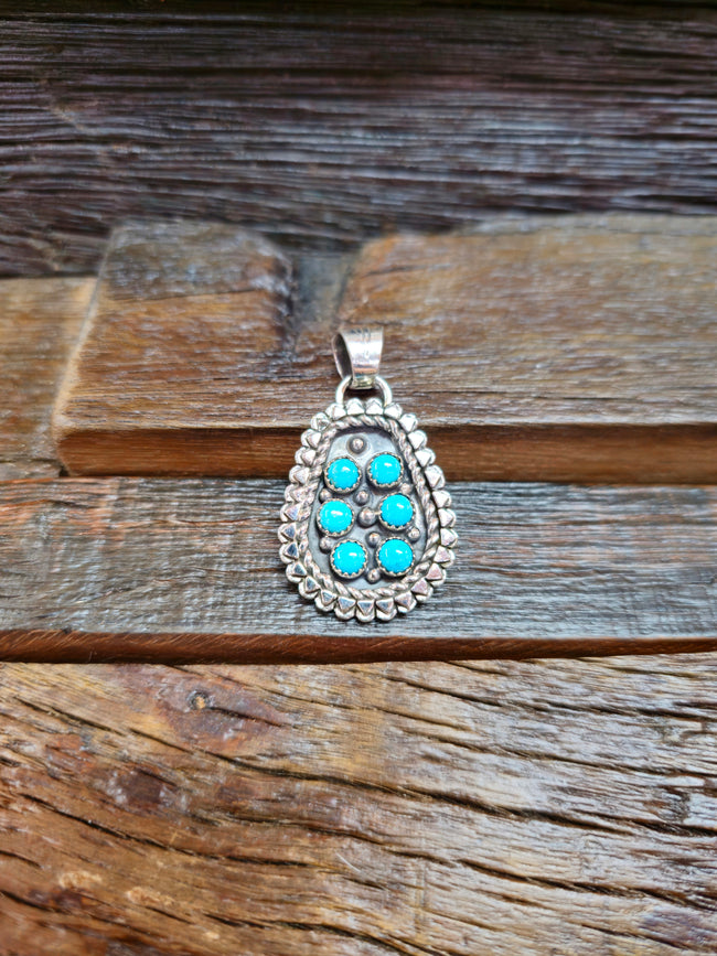 Sterling Silver and Turquoise Pendant