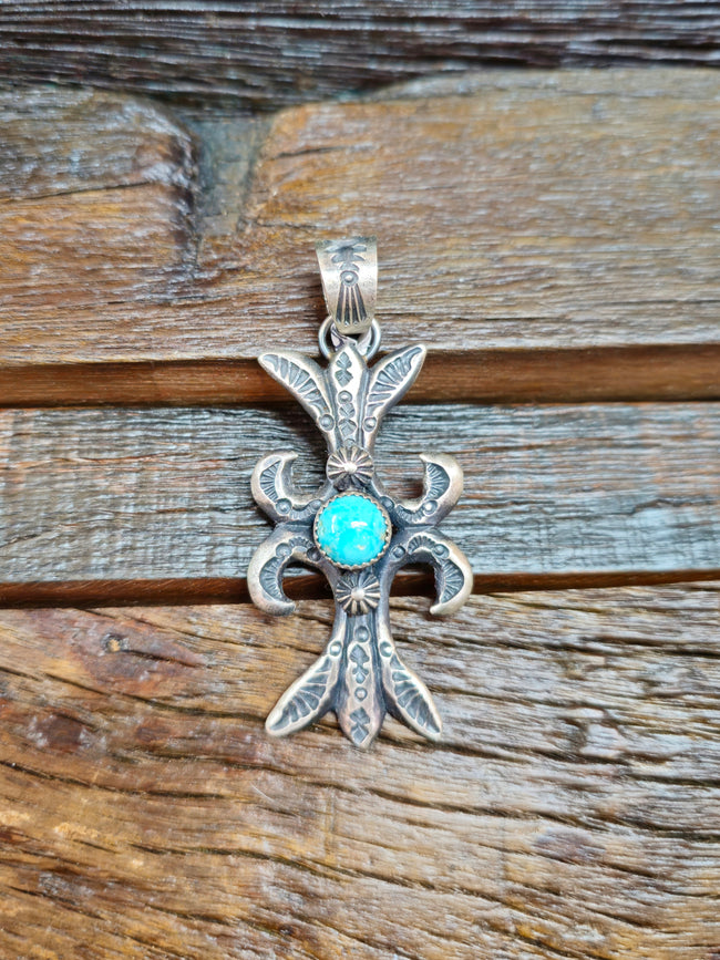 Sterling Silver and Turquoise Pendant