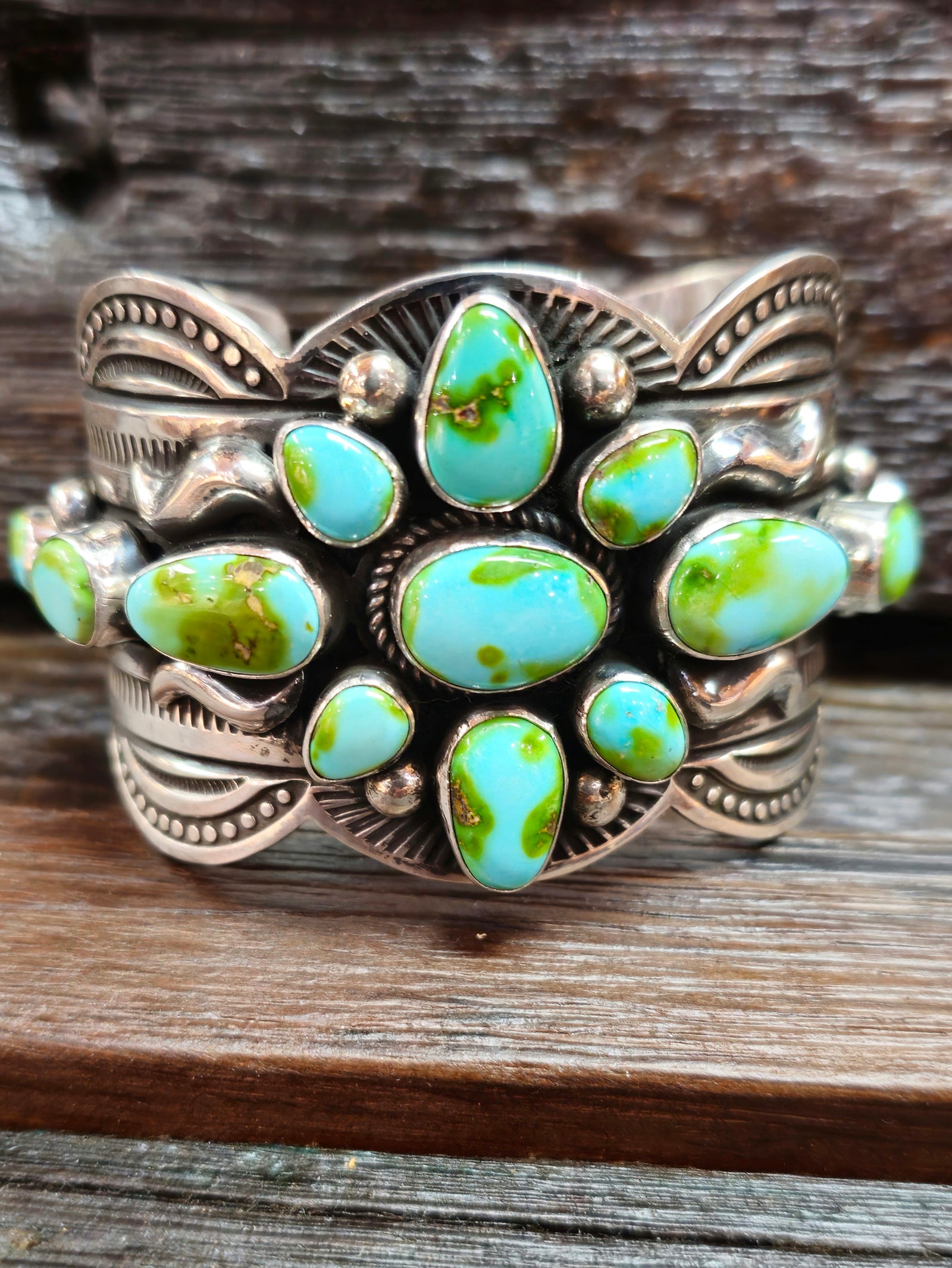 Albert Jake Sonoran Turquoise Cluster Bracelet