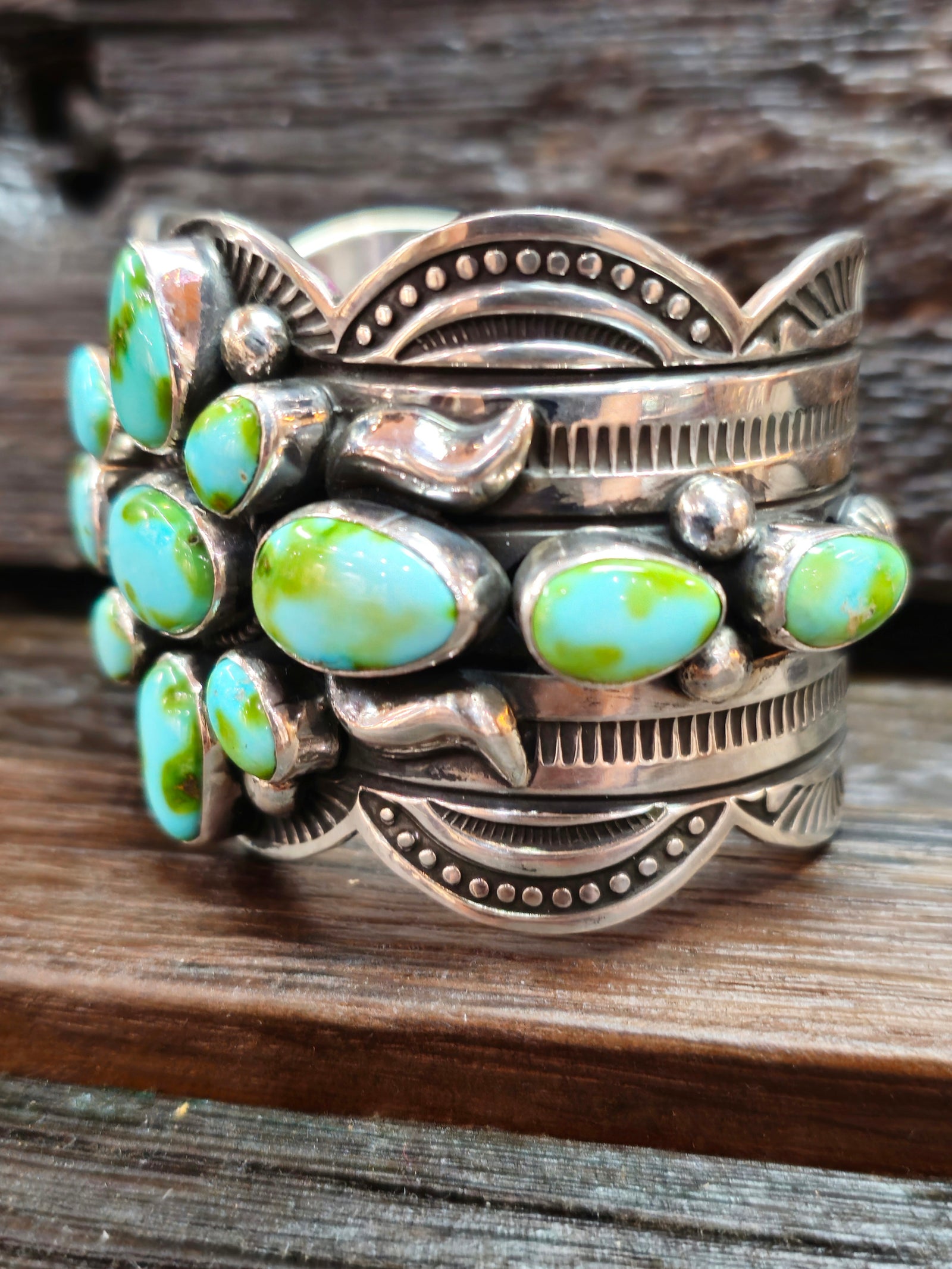 Albert Jake Sonoran Turquoise Cluster Bracelet