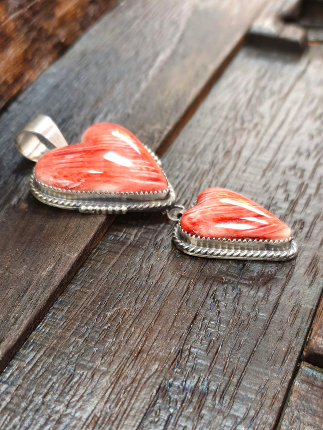 Two-Stone Spiny Heart Pendant by Mary Vandever