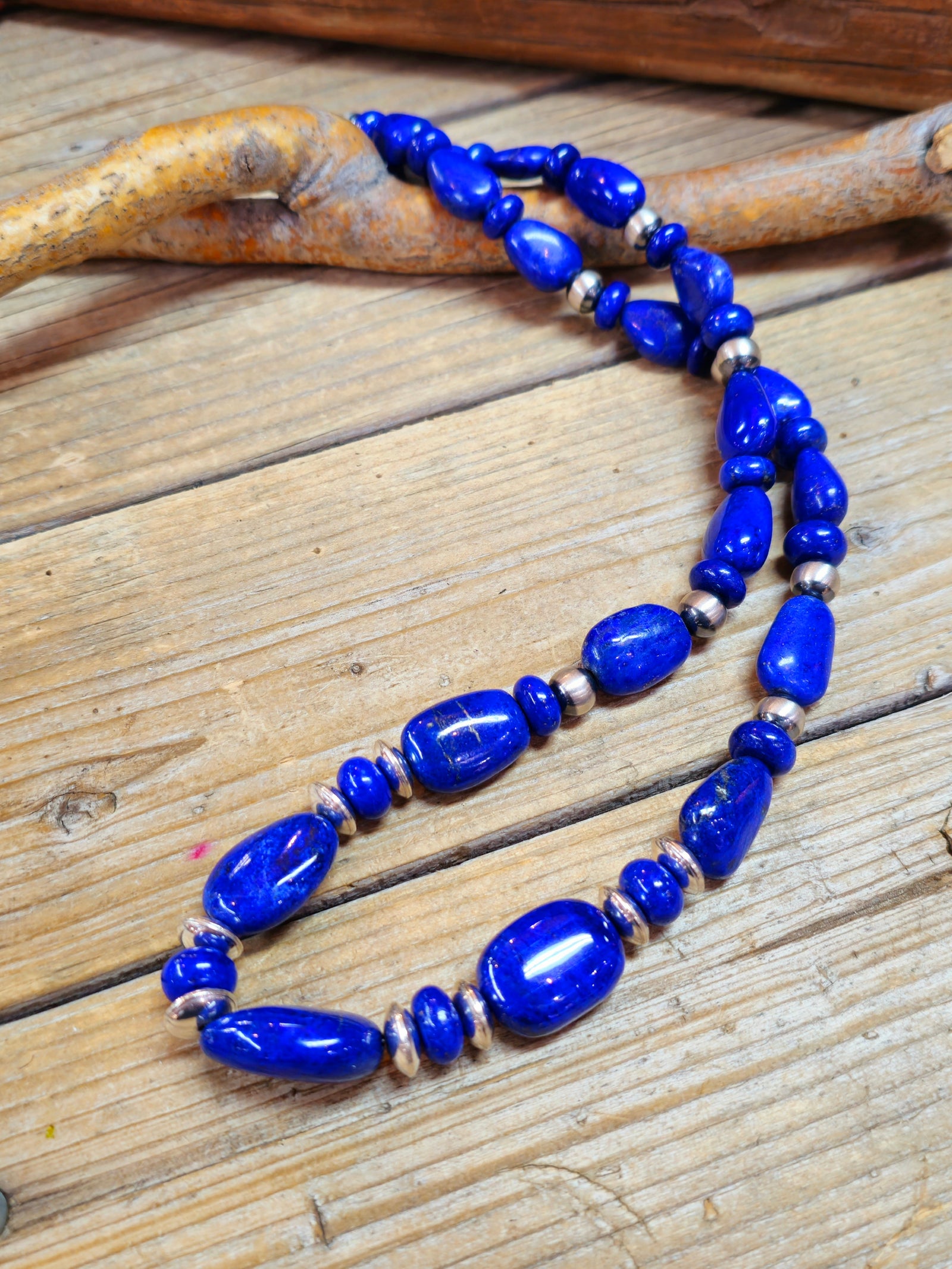 Lapis and Sterling Silver Necklace