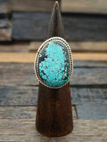 Turquoise Ring by Benny Benally Size 10.25