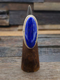 Sterling Silver Lapis Ring Size 8.5