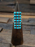 Turquoise Petit Point Array Ring Size 8.5