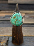 Adjustable Green Turquoise Ring by Richard Jim