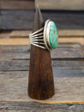 Adjustable Green Turquoise Ring by Richard Jim