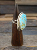 Turquoise Ring by Benny Benally Size 10