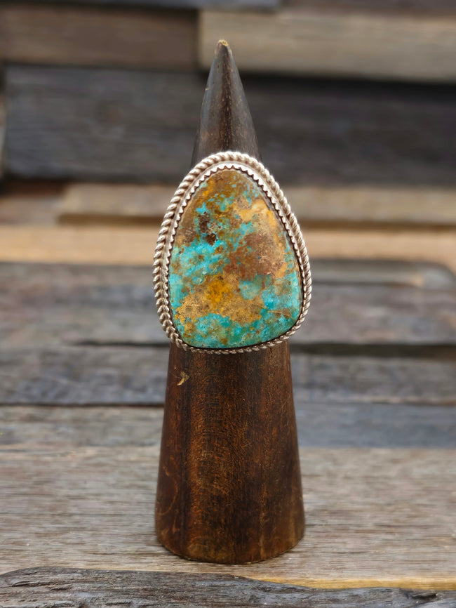 Turquoise Ring by Benny Benally Size 9.5