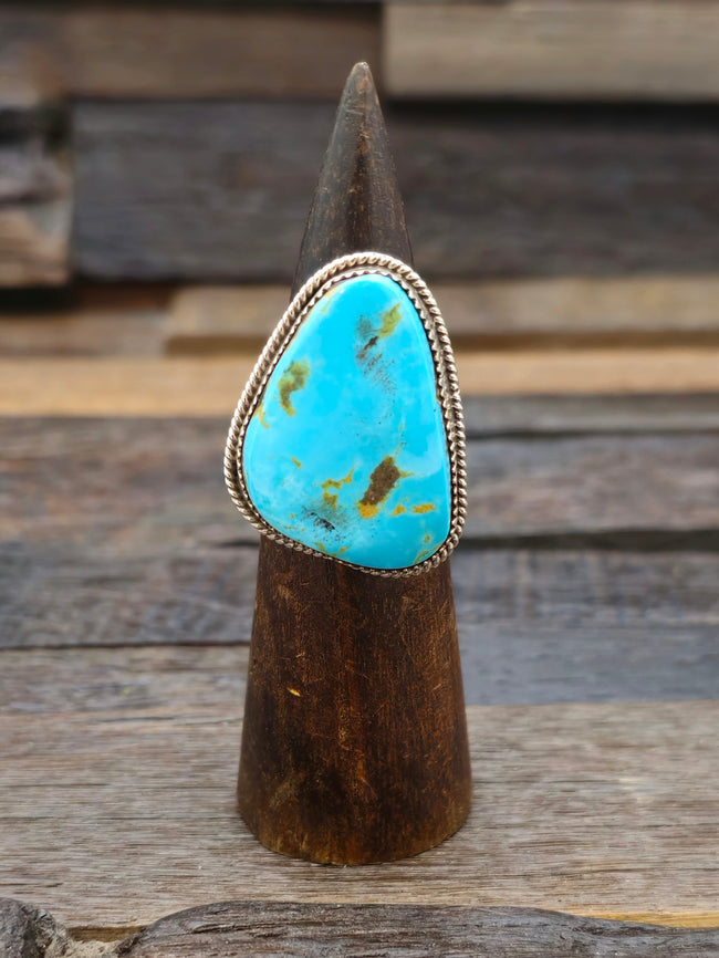 Turquoise Ring by Benny Benally Size 10