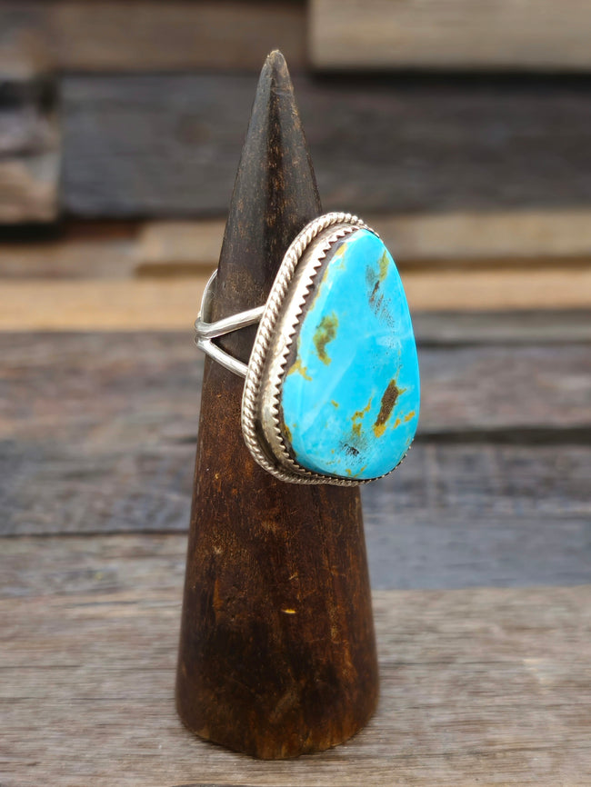 Turquoise Ring by Benny Benally Size 10