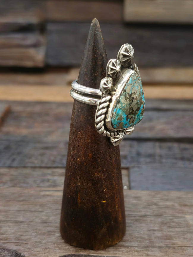 Adjustable Turquoise Ring by Jacob Troncosa