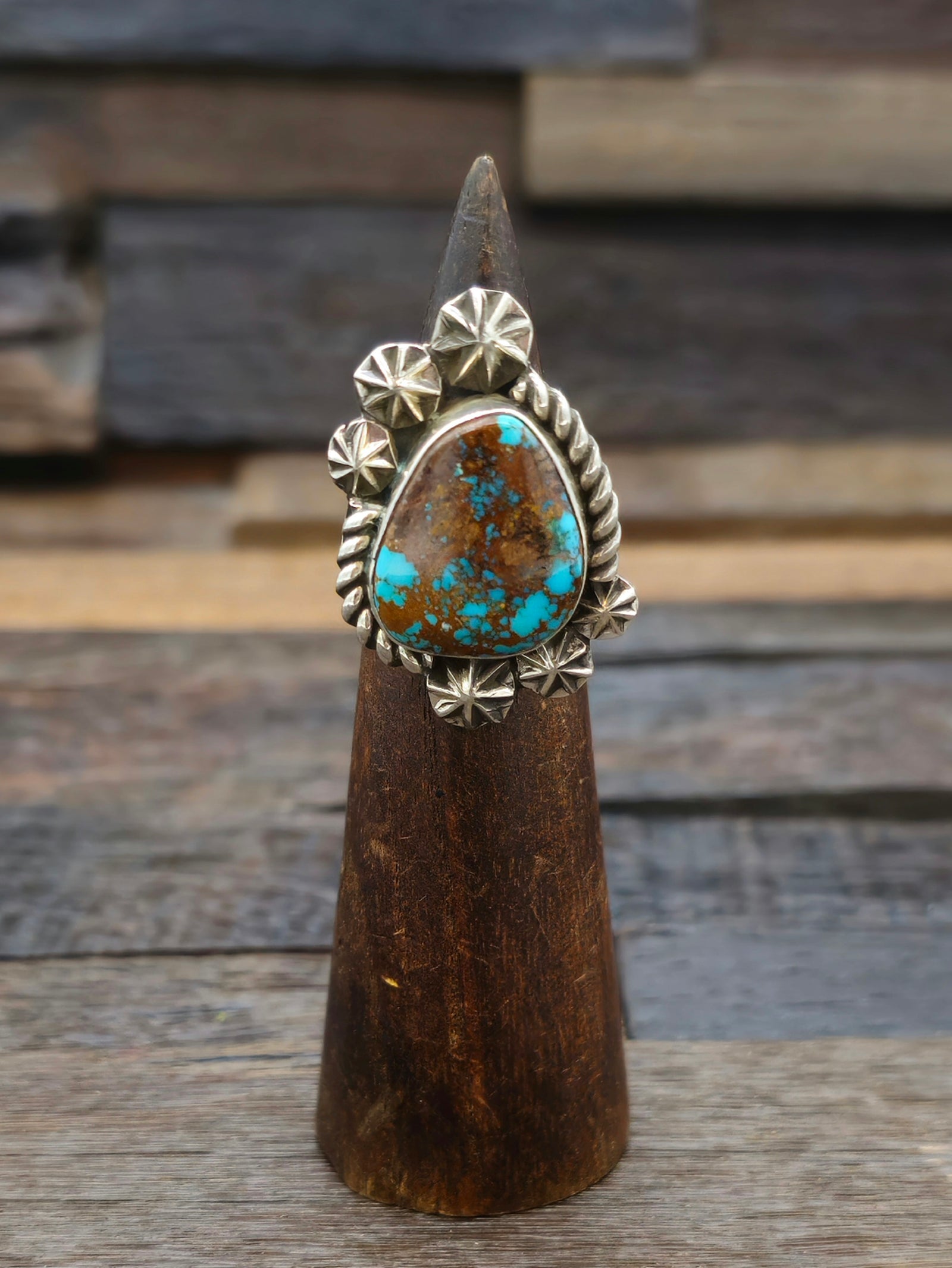 Adjustable Turquoise Ring by Jacob Troncosa