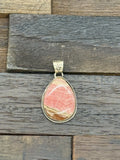 Rhodocrosite Teardrop Pendant