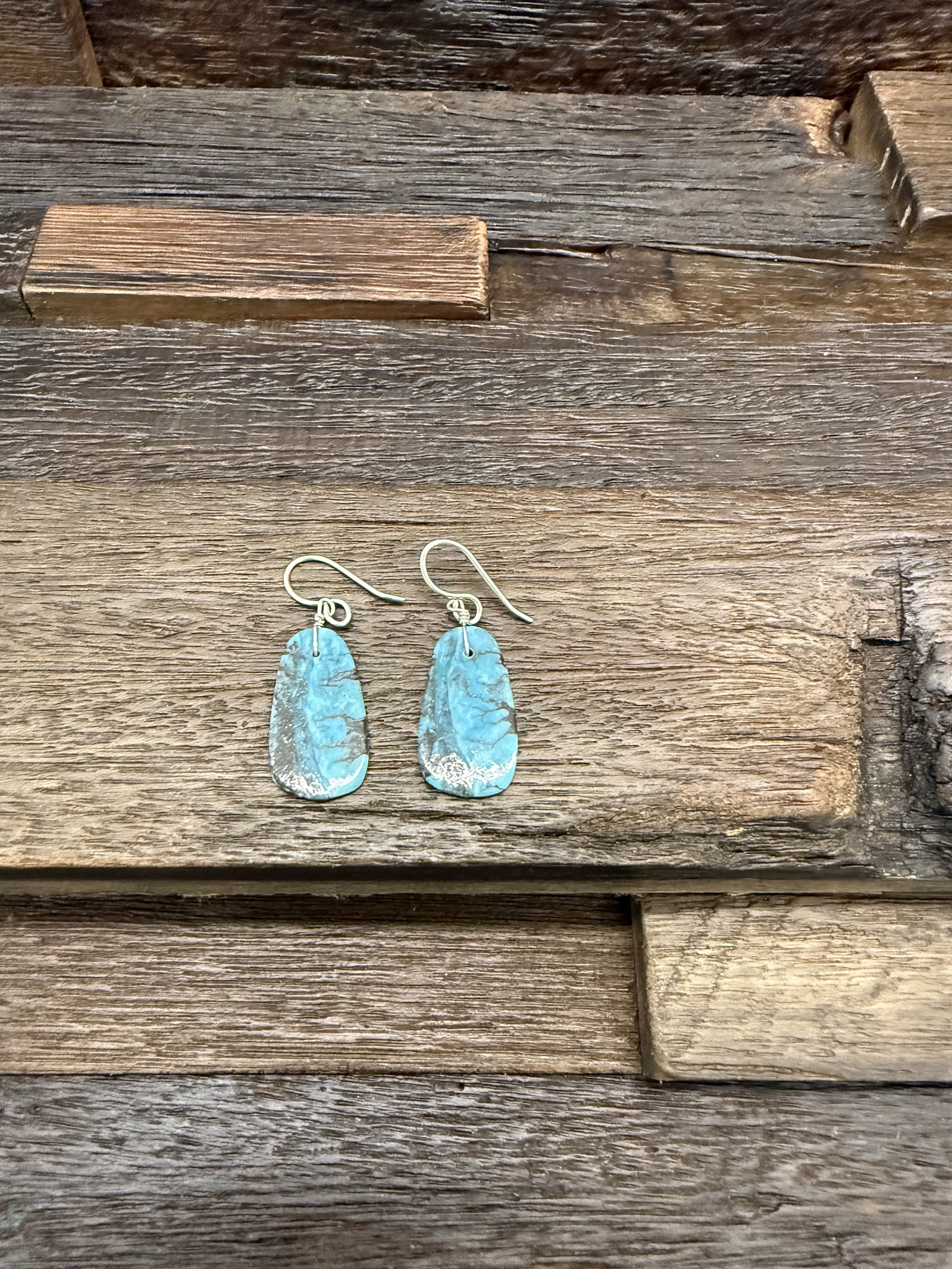 Marcella Castillo Turquoise Slab Earrings