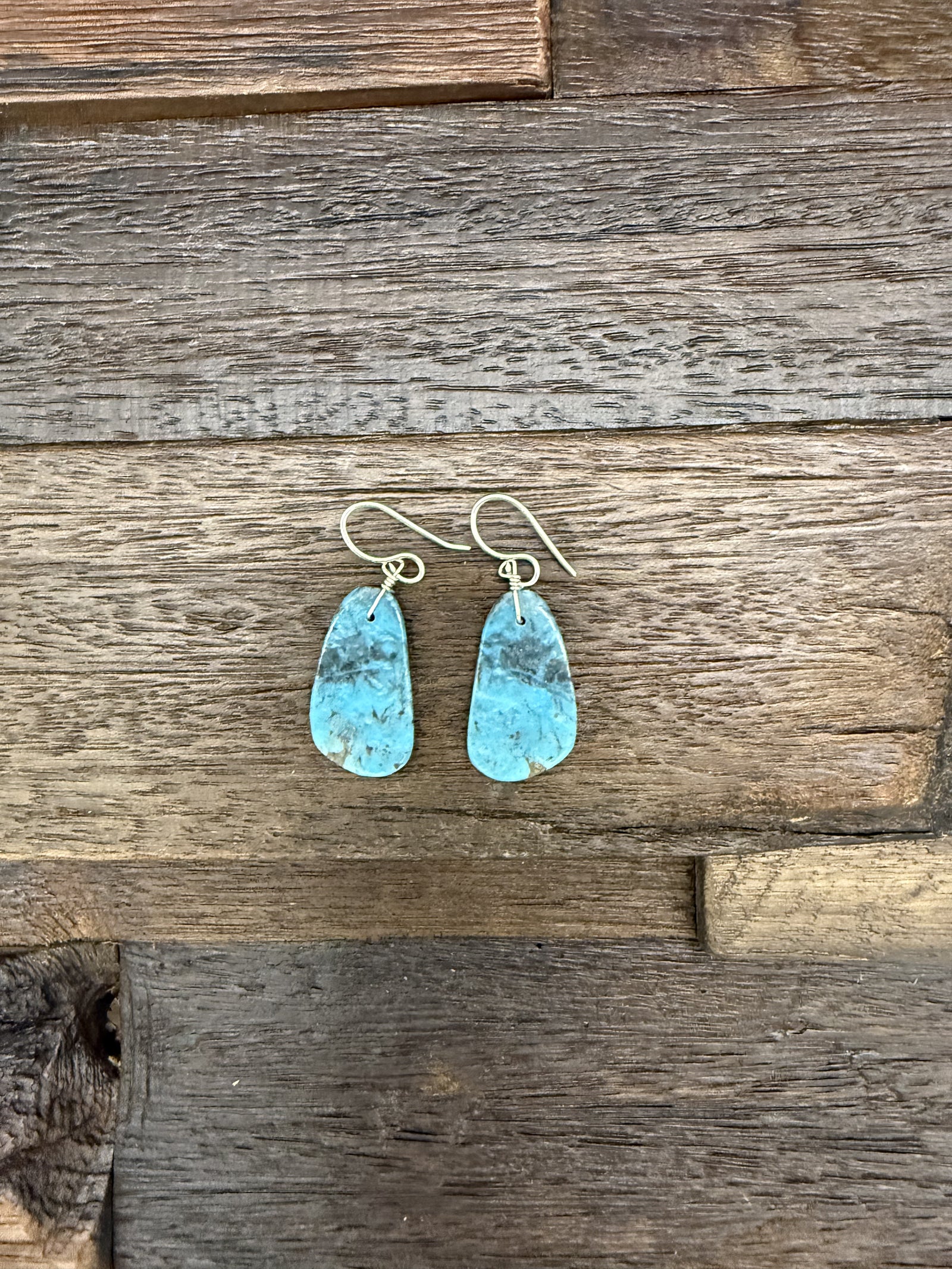 Marcella Castillo Turquoise Slab Earrings