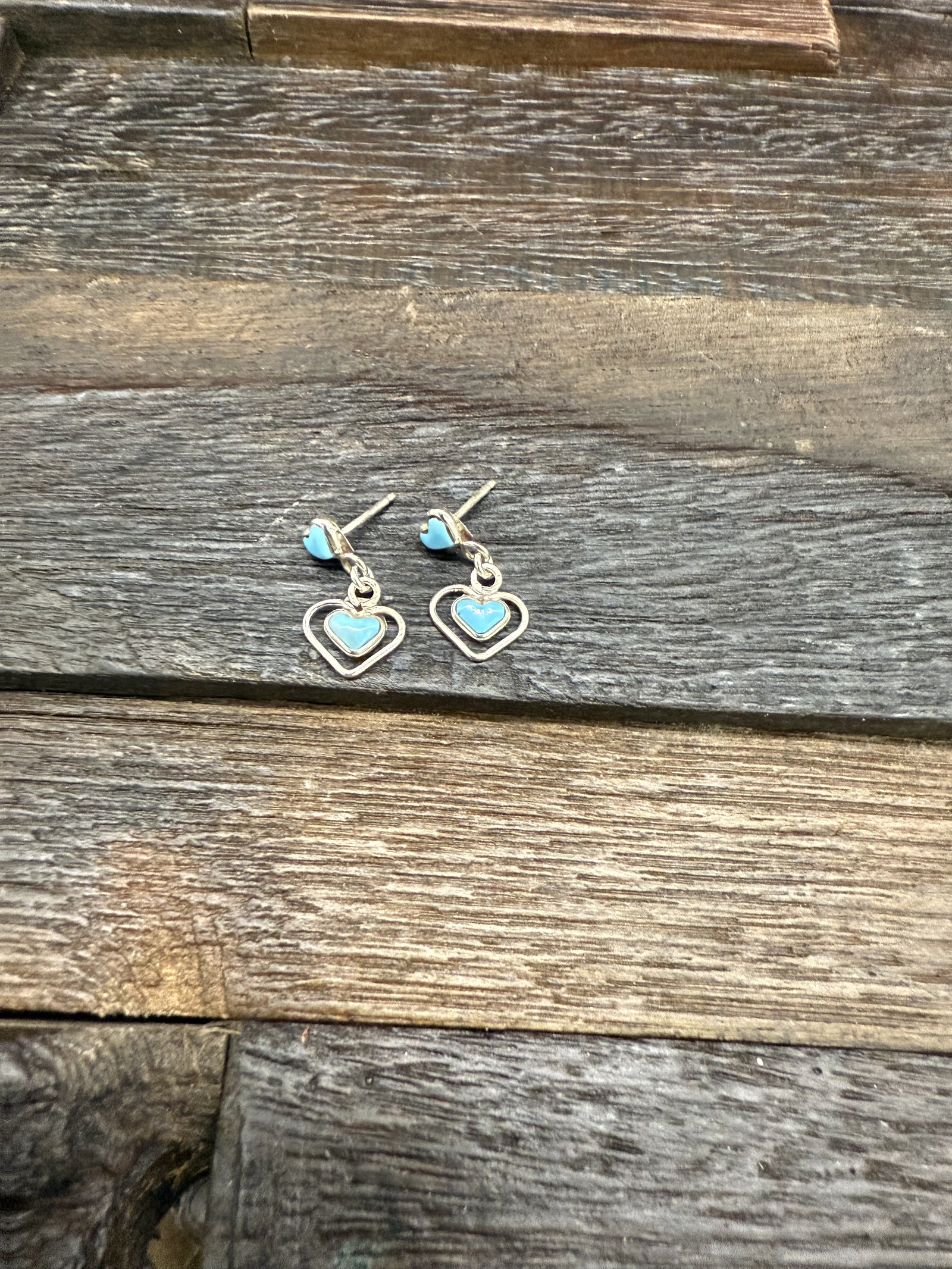 Kallen Kallestowa Turquoise Heart Earrings