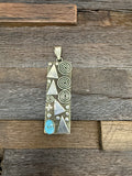 Alex Sanchez Sterling Silver & Turquoise Pendant