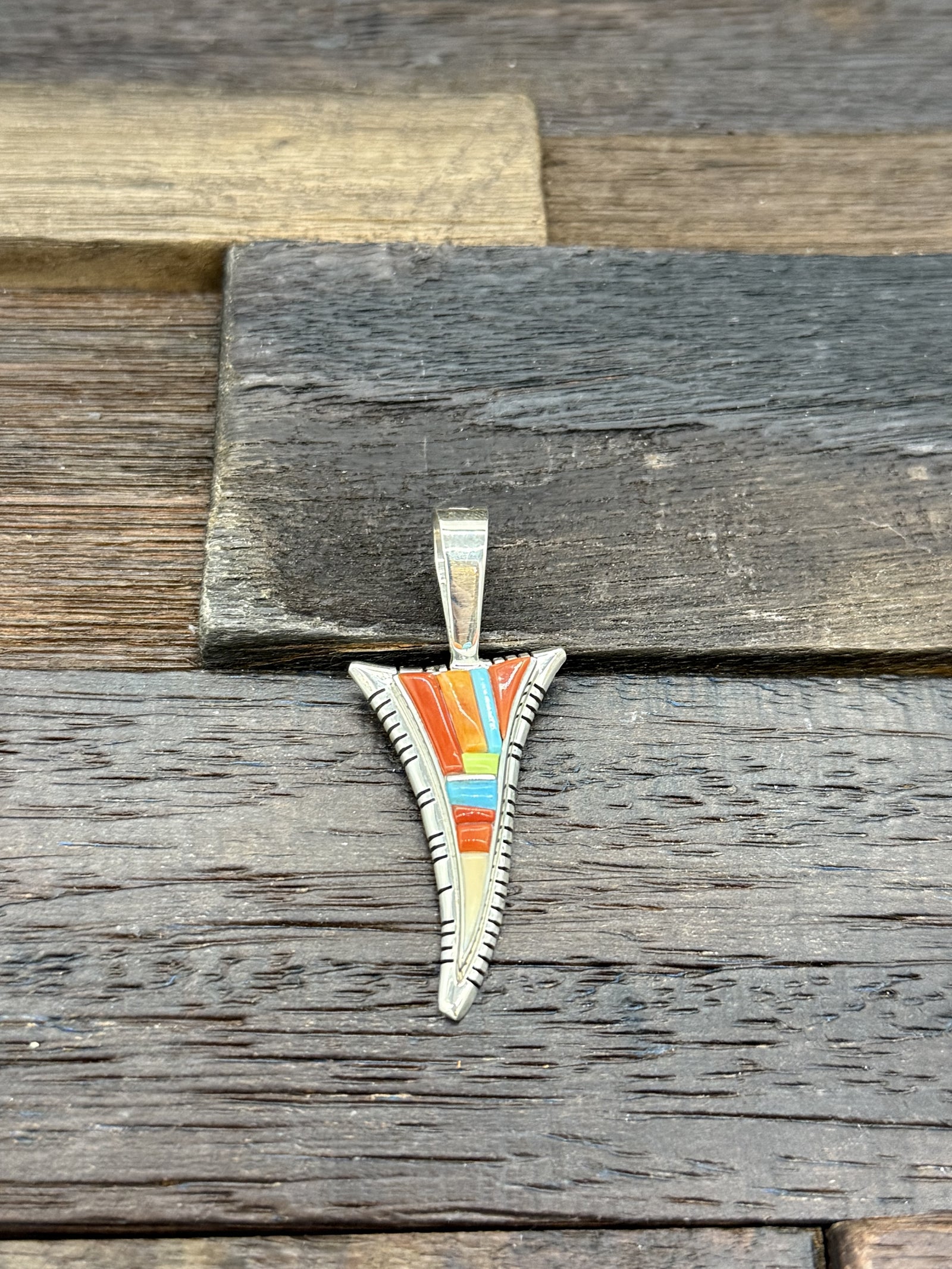 Cobblestone Inlay Pendant by David Tune