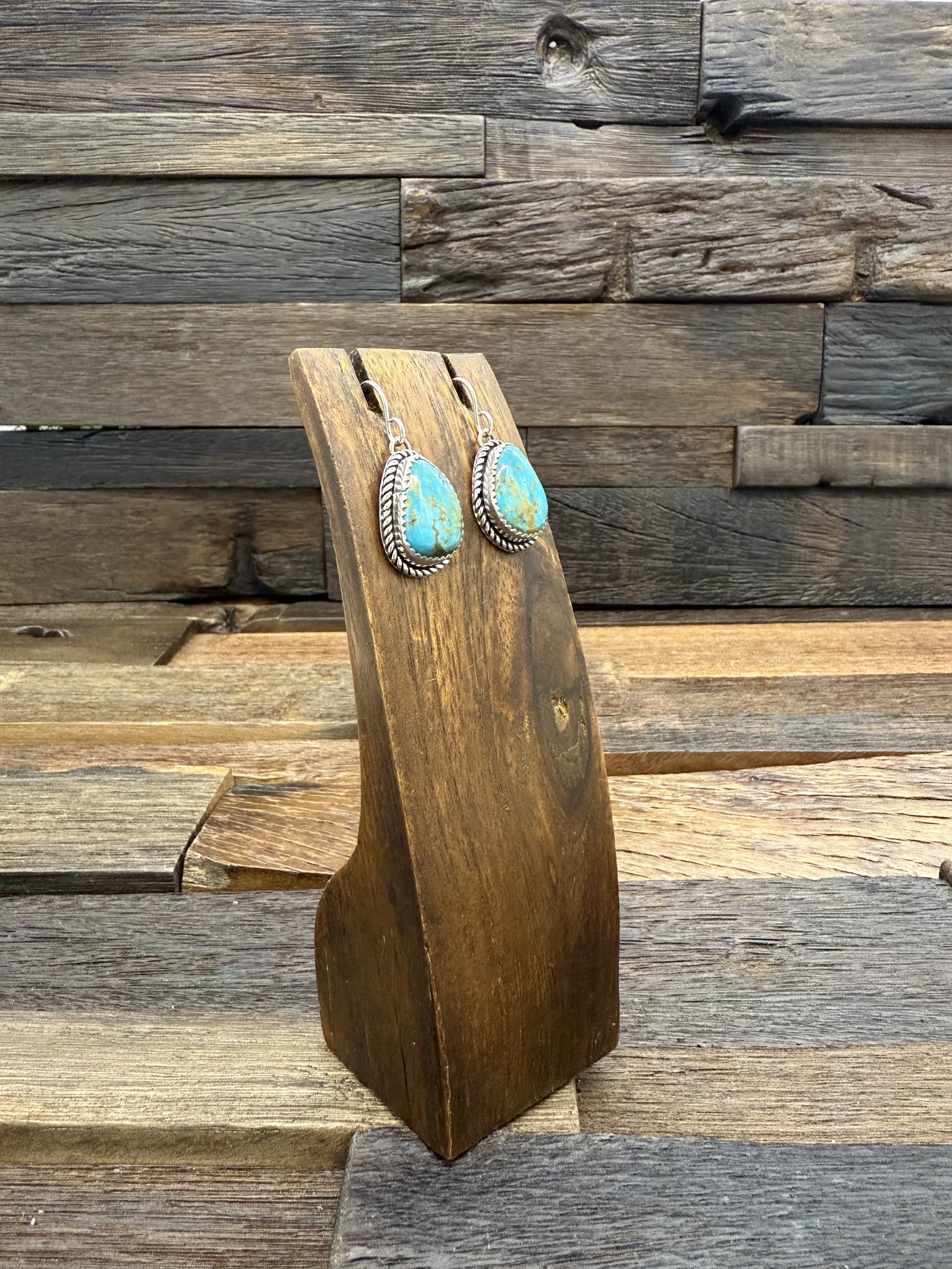 Turquoise Dangle Earrings by Rosella Paxton