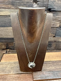 White Buffalo Pendant Necklace