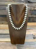 16 in Navajo Pearl Necklace by Braynnen Halwood, 1/2 in Bead