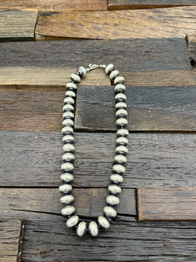 16 in Navajo Pearl Necklace by Braynnen Halwood, 1/2 in Bead