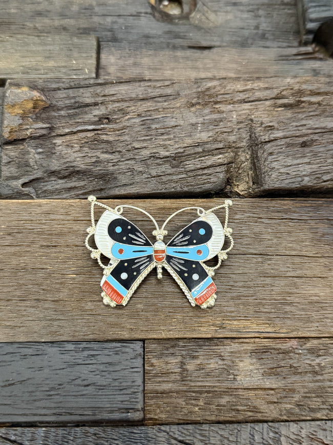 Inlaid Butterfly Pin/Pendant by Leagus Aniyate