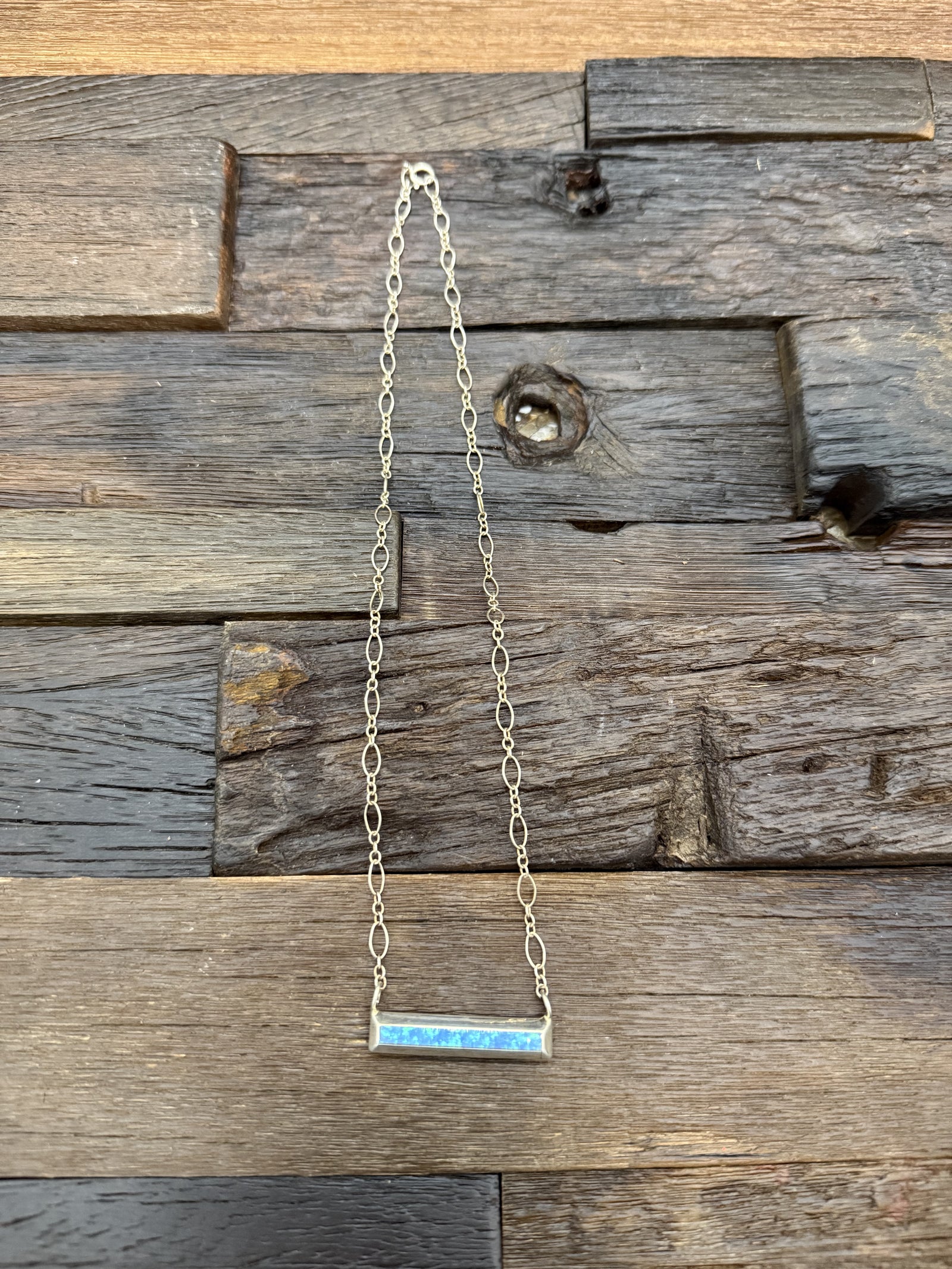 Opal Bar Necklace by J. Natachu