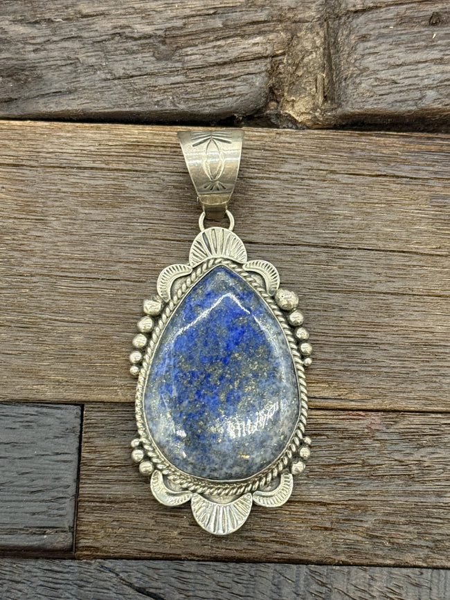 Lapis Teardrop Pendant by Mary Ann Spencer