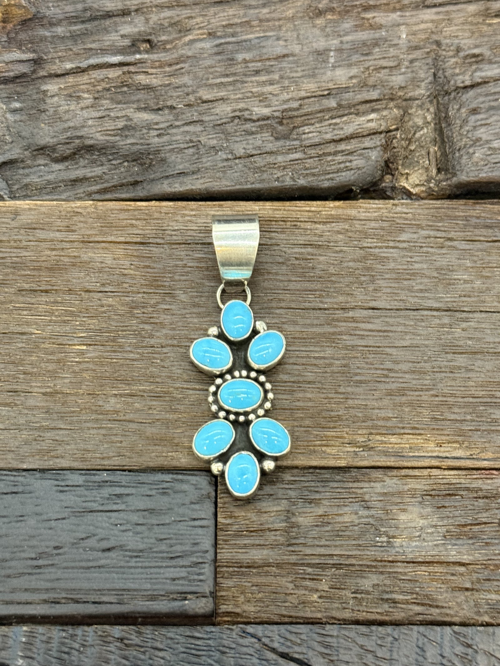 Partial Cluster Turquoise Pendant