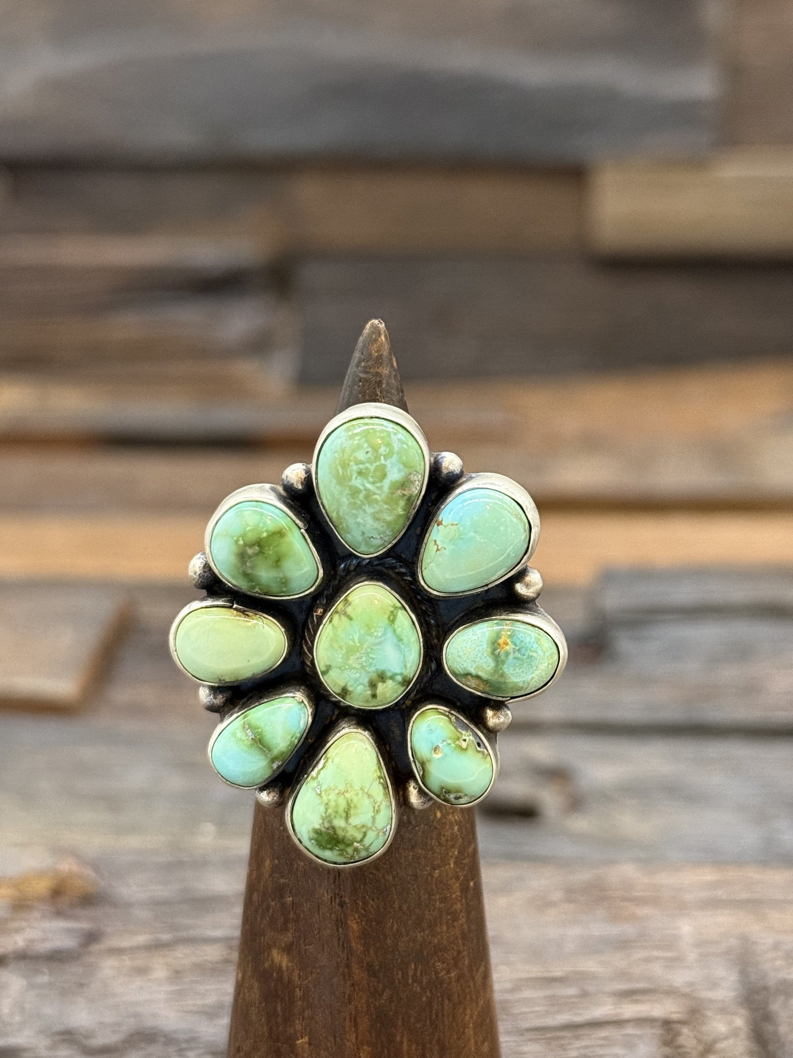 Sonoran Gold Cluster Ring by Travis Jim Size 7