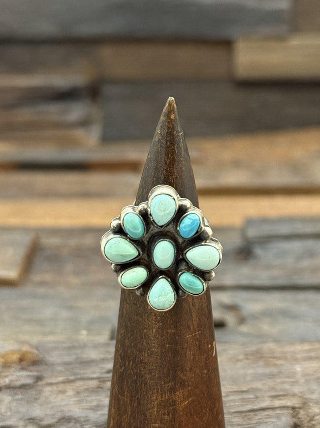 Adjustable Carico Lake Cluster Ring