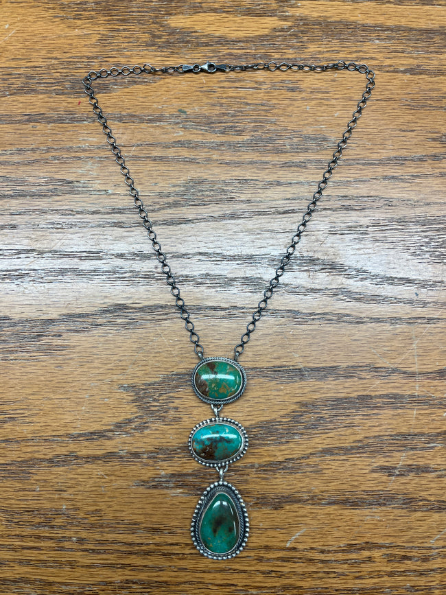 Green Turquoise Lariat