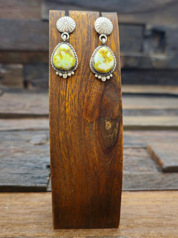 Teardrop Bumblebee Jasper Earrings