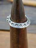 Heart and Star Stamped Open Ring by Sunshine Reeves Size 9.5