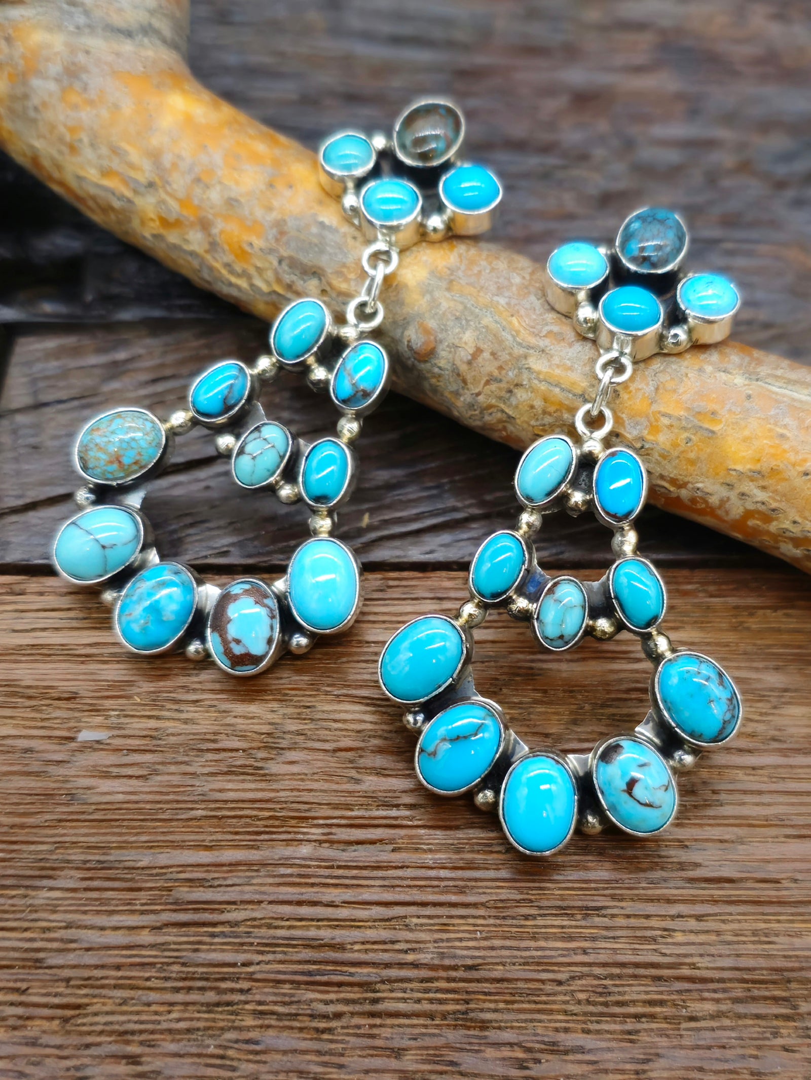 Turquoise Chandelier Earrings