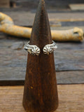 Heart and Arrow Stamped Open Ring by Sunshine Reeves Size 10.5