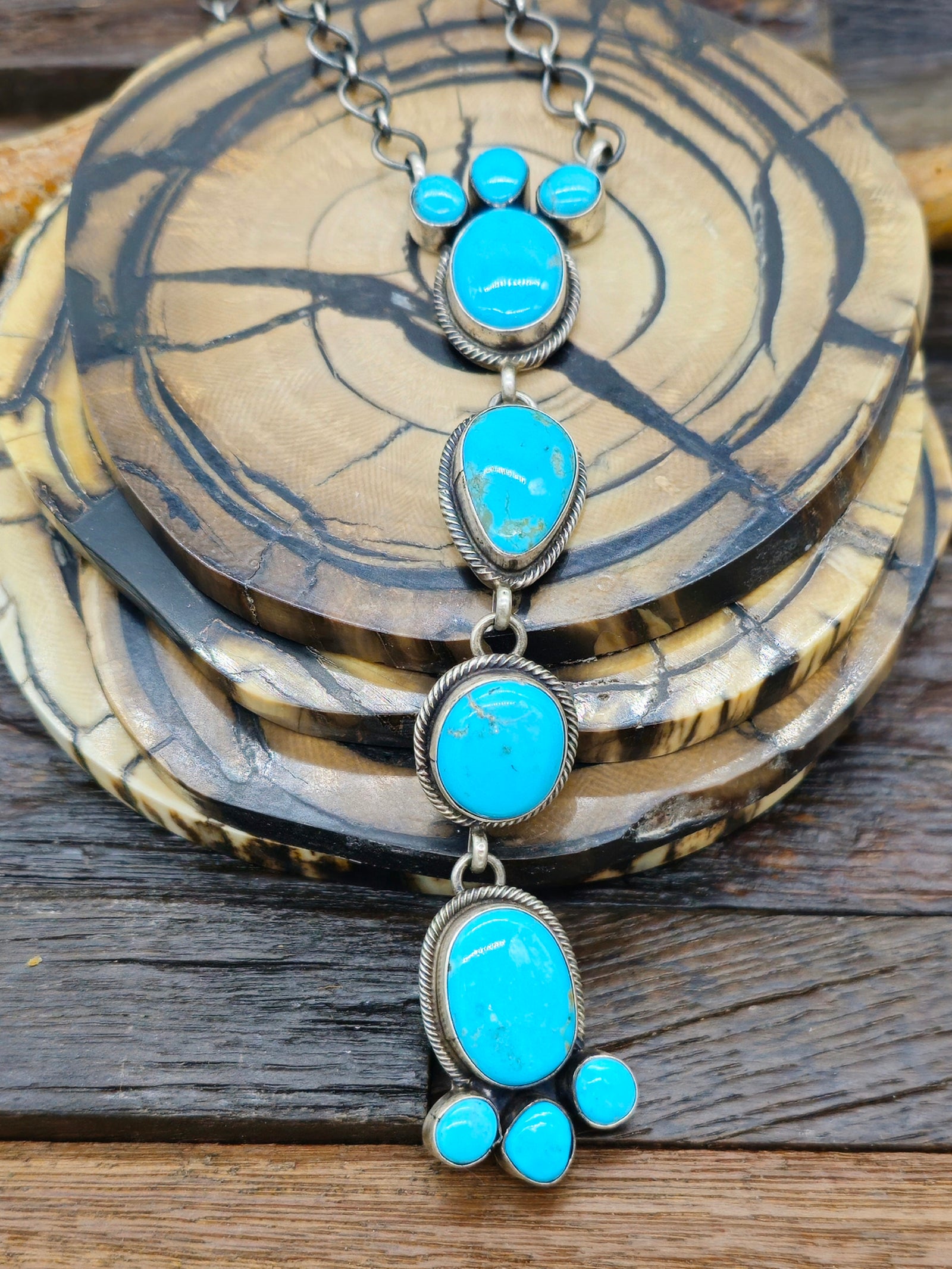 Turquoise Lariat Necklace