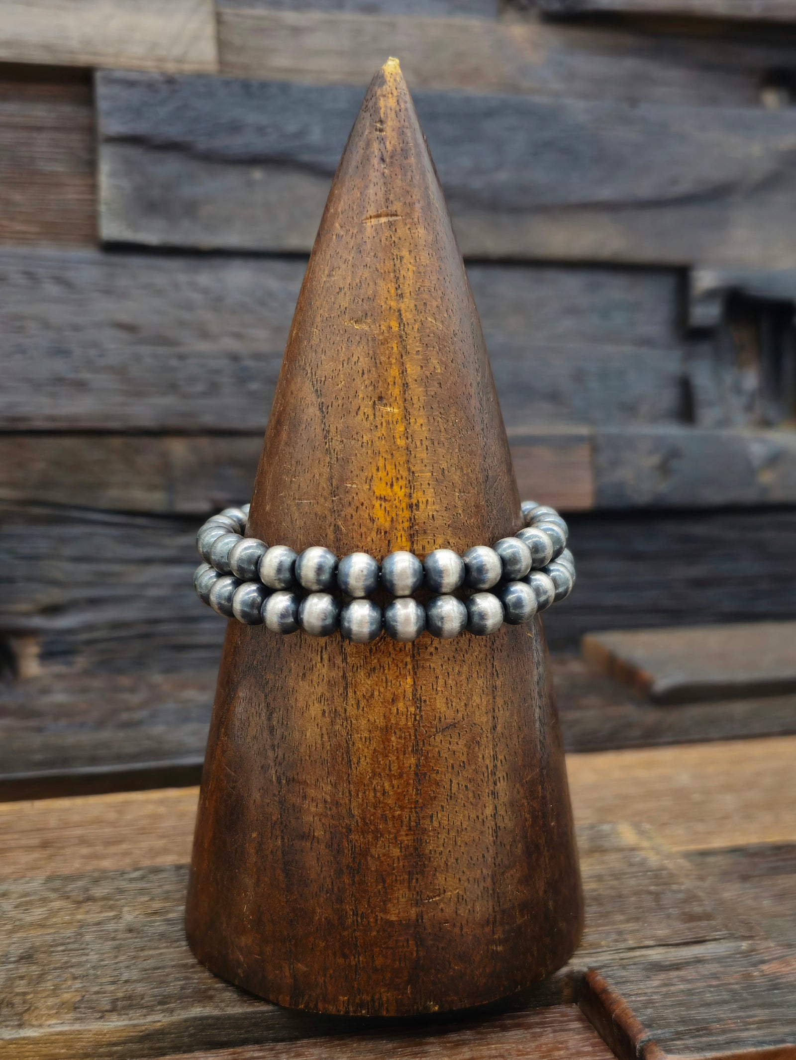 Two-Strand Navajo Pearl Toggle Bracelet by Mary Vanclever