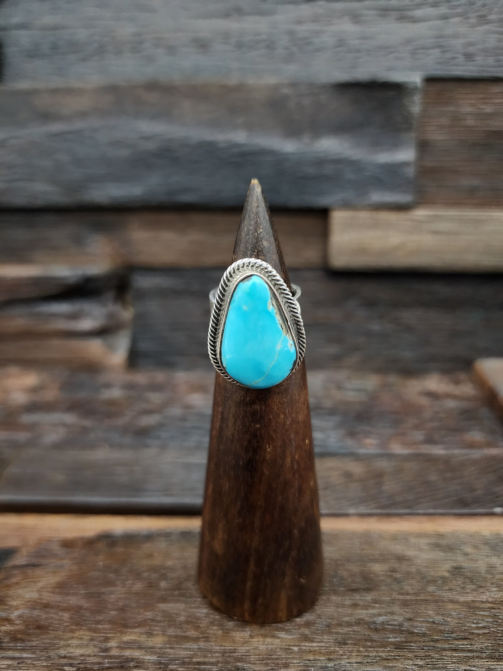 Leon Martinez Turquoise and Sterling Ring